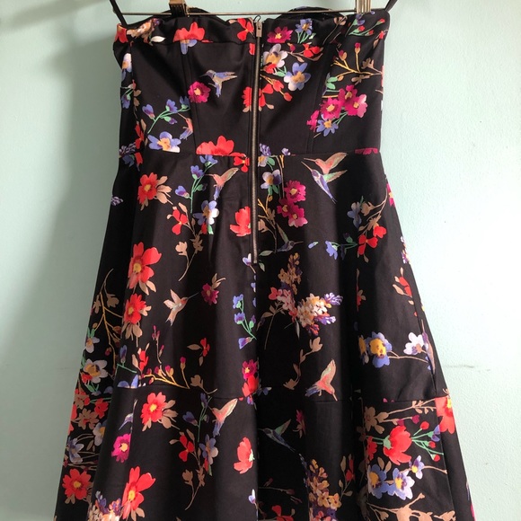 Express Floral Strapless Dress - Picture 2 of 2
